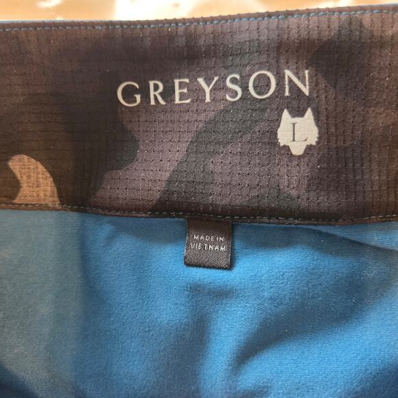 Greyson Golf Tate Quarter-zip Mockneck Shirt NWT Sea Turtle Teal Performance L - Picture 2 of 12